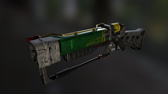 Fallout laser gun 3D Model