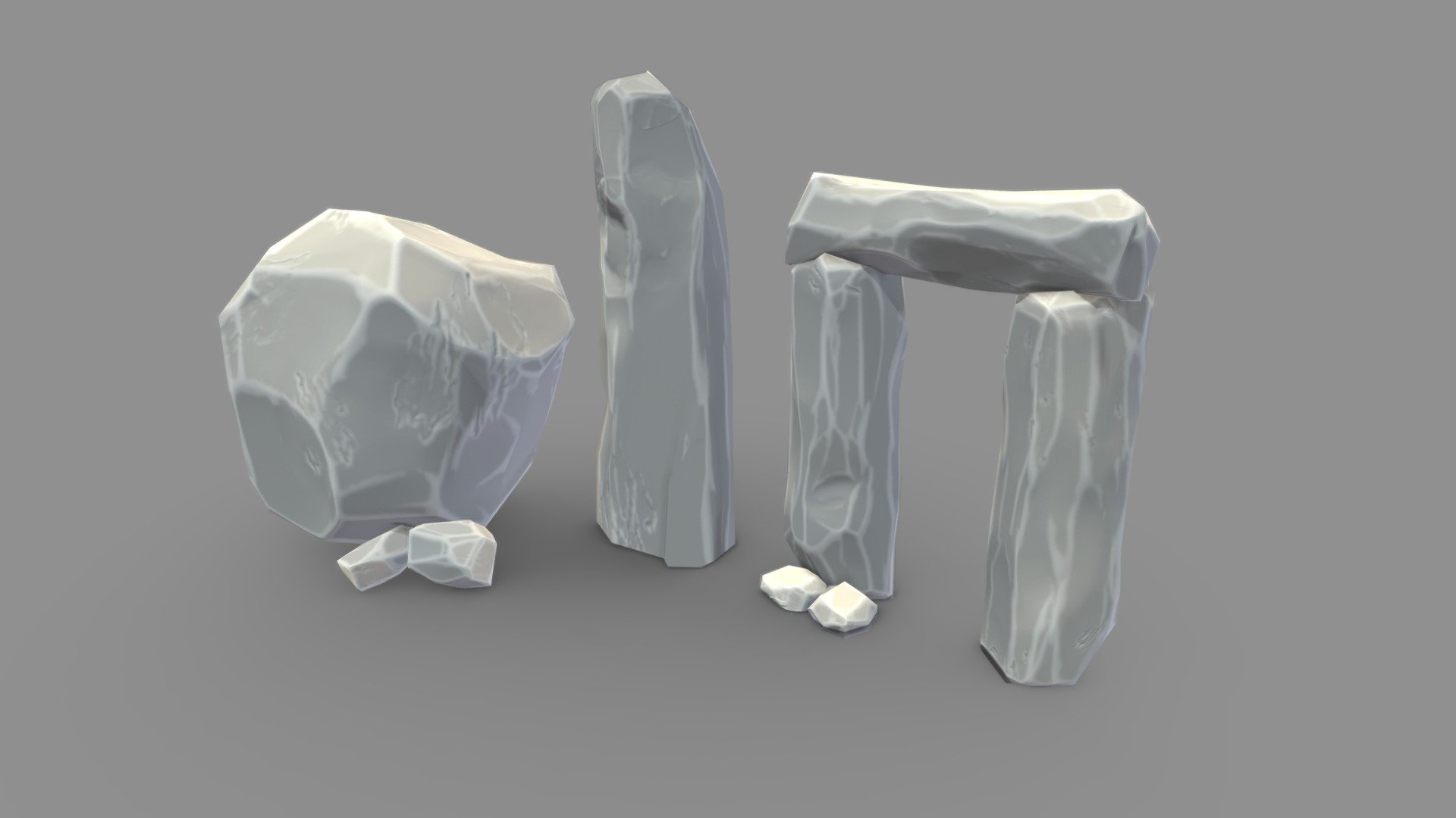 Stylized Stones — Sketchfab embed 3D viewer