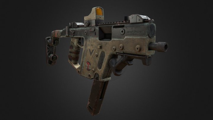 Post-Apocalyptic Kriss Vector 3D Model