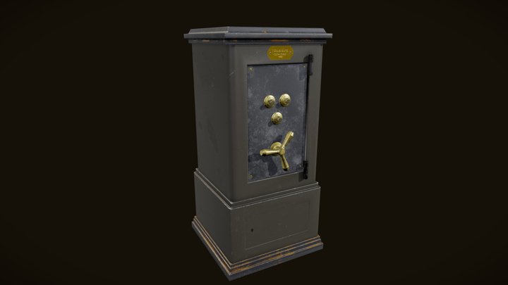 19th-Century Safe 3D Model