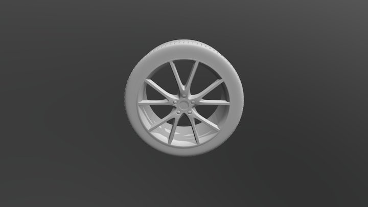 Tire And Rim 3D Model
