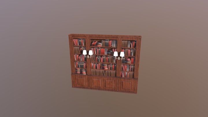 Bookcase 3D Model