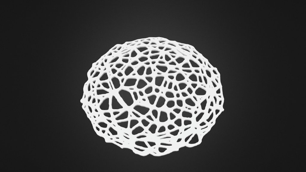 Drink coaster - Voronoi #5 (for 3D printing)