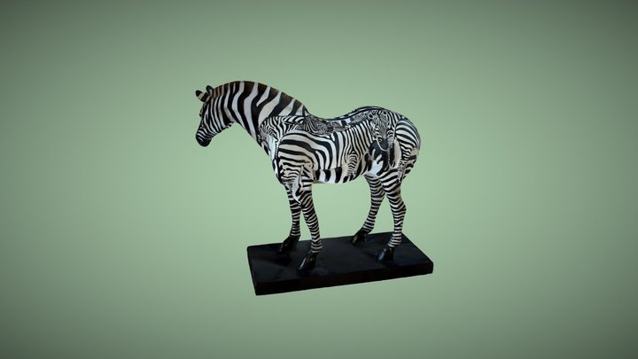 Zebra ornament 3D Model
