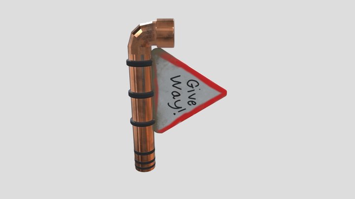 Scrappy battle axe 3D Model