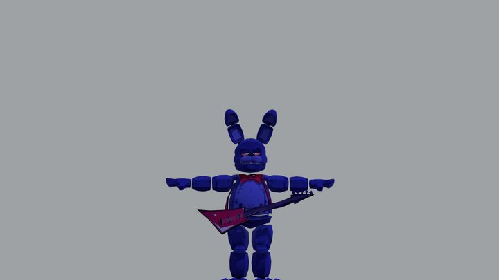 Retro FNaF 1 3D Model