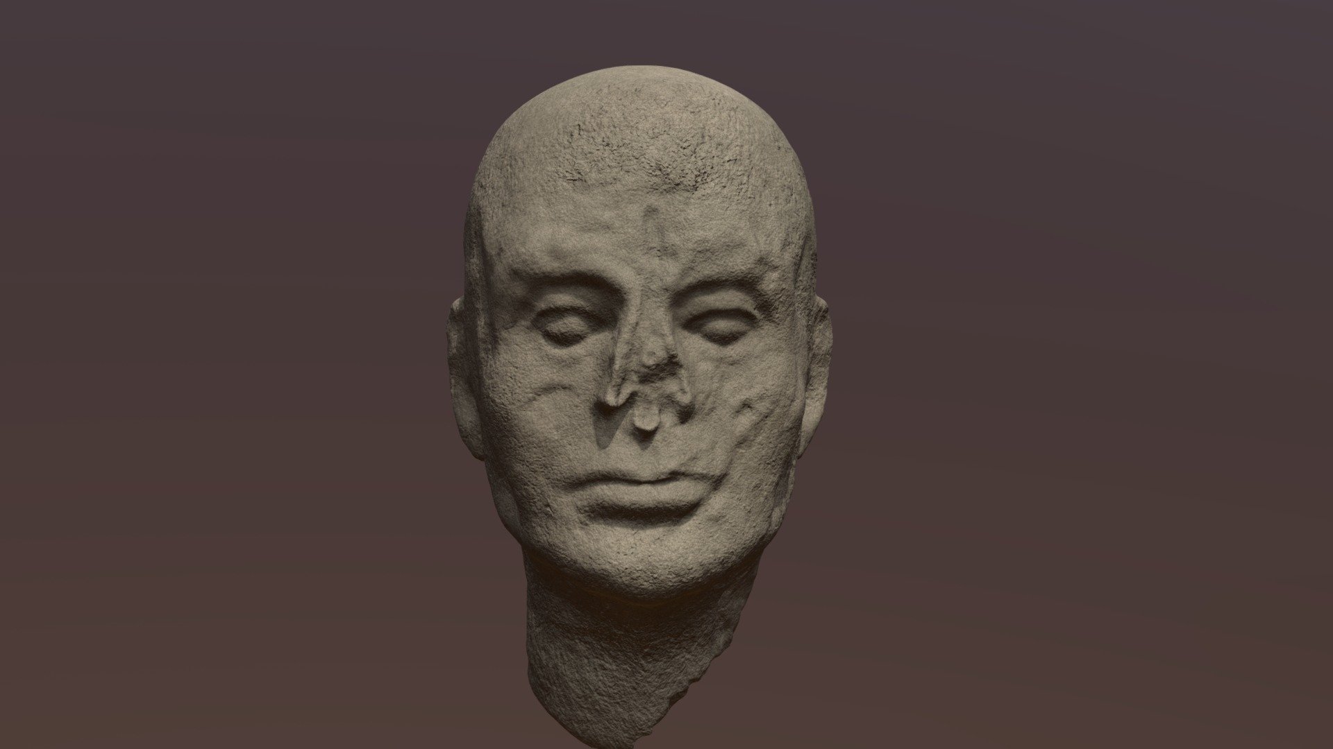 Stone Head 3D model by Curtisd2001 [537d4ab] Sketchfab