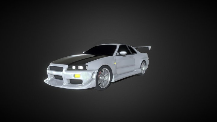 Nissan Skyline GTR R34 3D Model