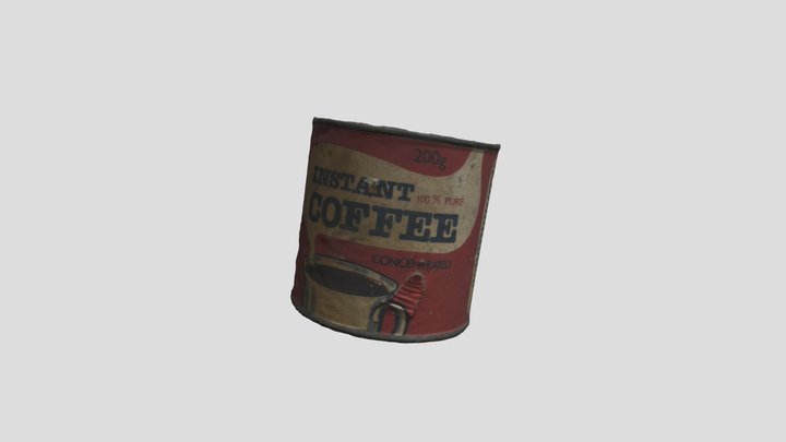 OLD COFFE CAN 3D Model