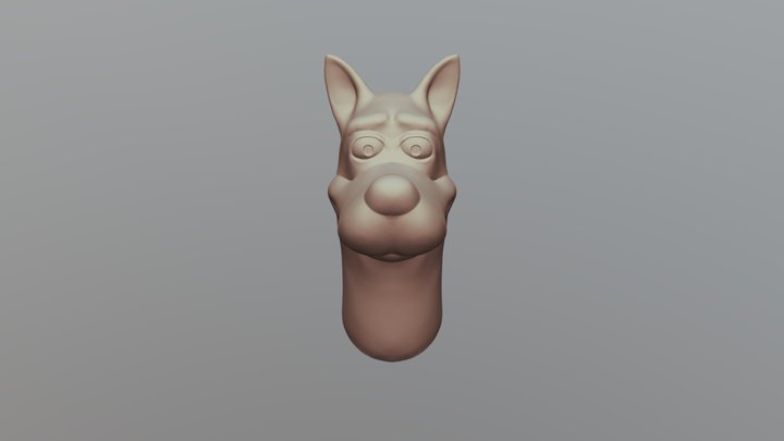 Cartoon Dog 3D Model