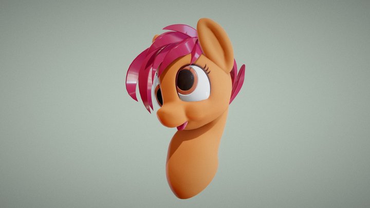 Not Scootaloo 3D Model