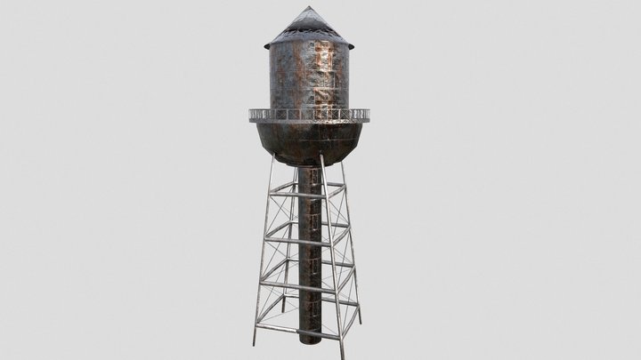 Water Tower 3D Model