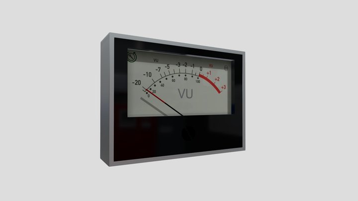 Vu-Meter 3D Model