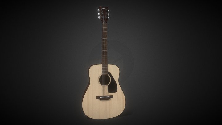 Acoustic guitar 3D Model