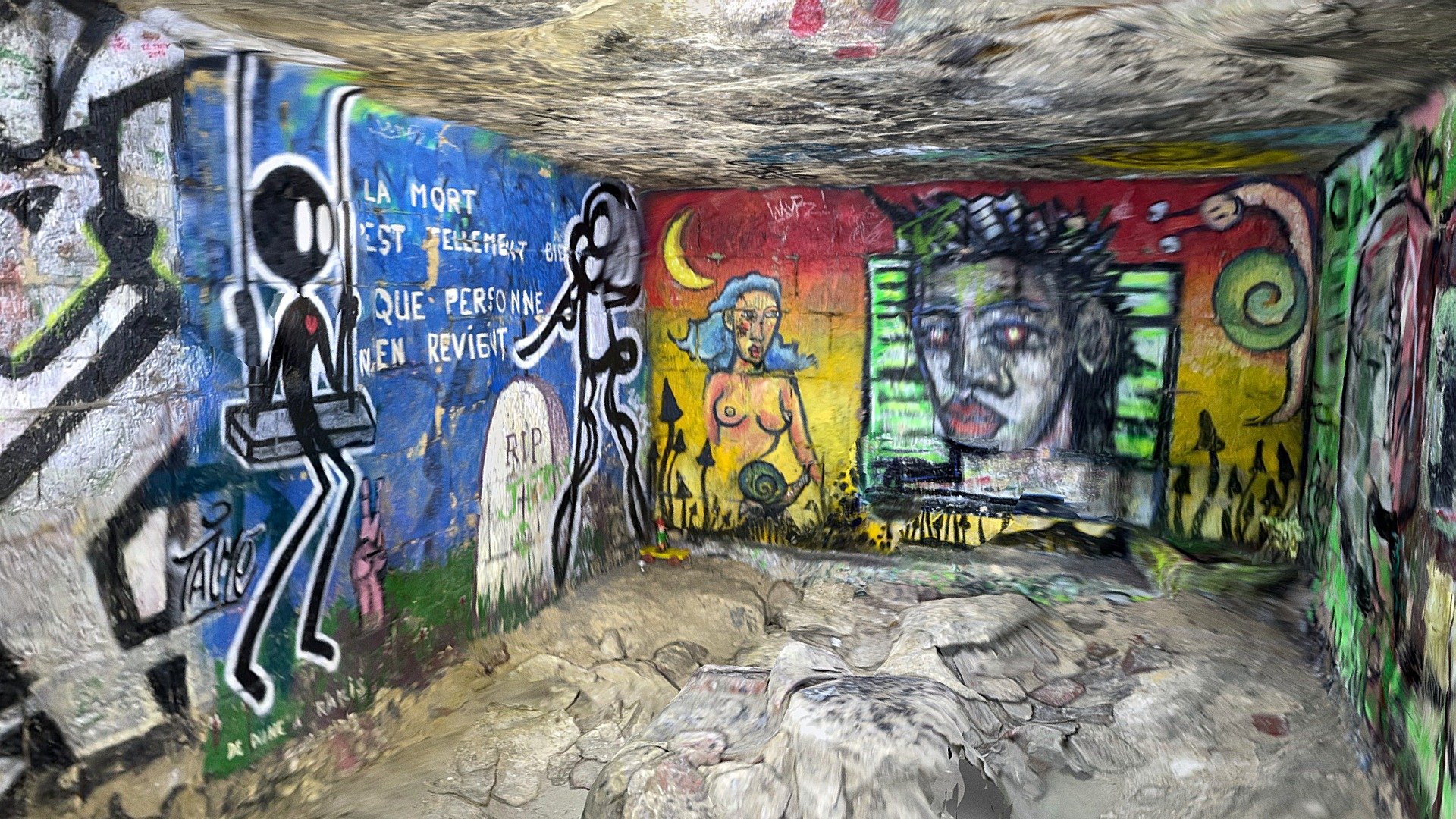 Paris catacombs - "La mort est tellement bien"