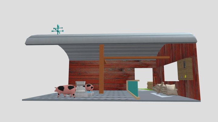 CutePig 3D遊戲場景 3D Model