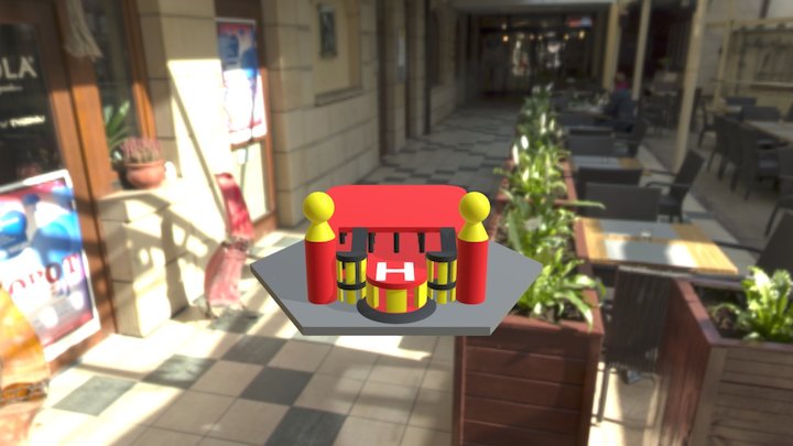 Shape Hexagon 3D Model