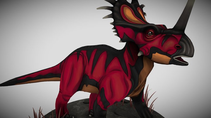 Naharu – Styracosaurus Companion 3D Model