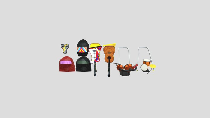 gorilla tag music cosmetics 3D Model