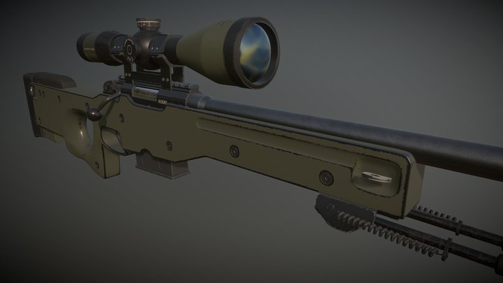 Awp-classic-green 3d Models - Sketchfab