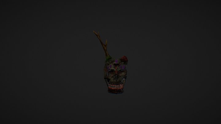 Mysterious Skull (realtime) 3D Model