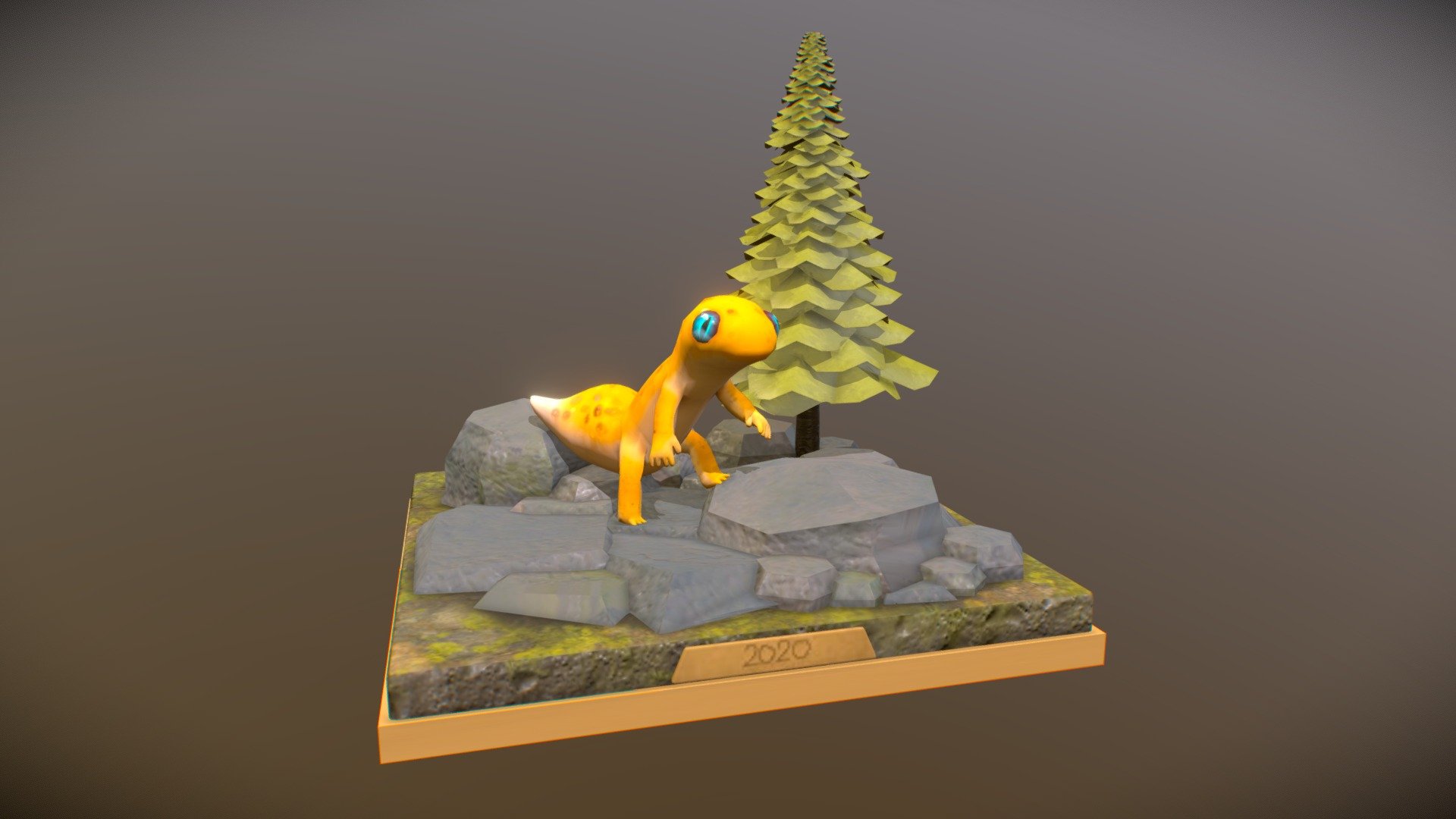 gecko - 3D model by Yumili.Rhi [53888ed] - Sketchfab