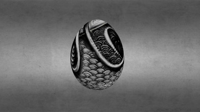 Seigaiha Egg 3D Model