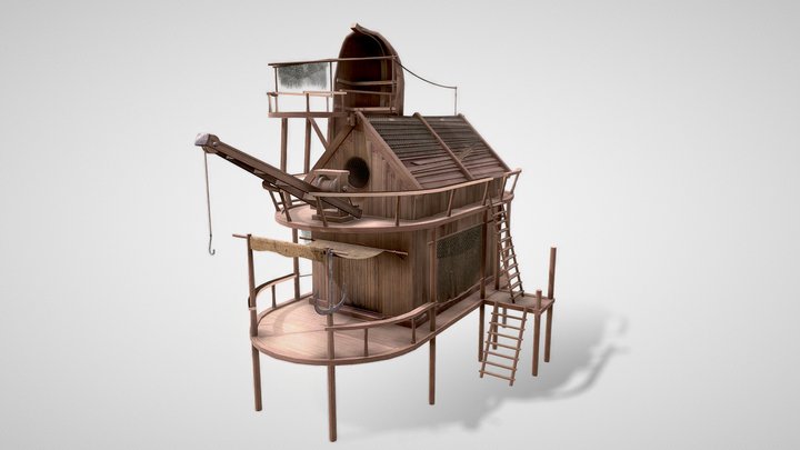 Fishing hut 3D Model