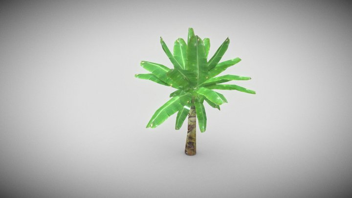 bananna tree lowpoly 3D Model