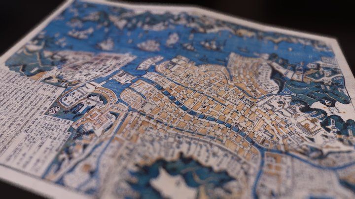 Plan of Nagasaki, Hizen Province 1860 [VR ready] – Modelo 3D gratuito STL