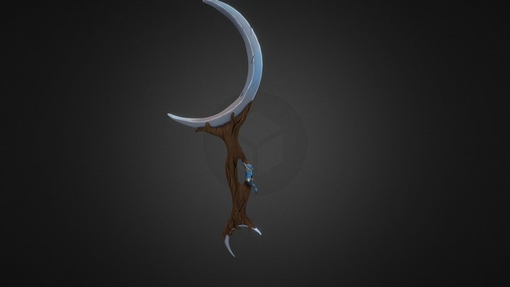 Crescent moon blade 3D Model