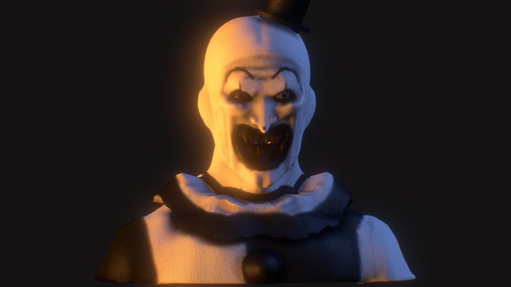 Art The Clown Bust - Terrifier 3D Model
