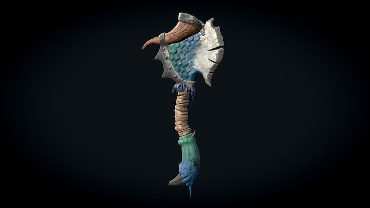 Howling Battle Axe 3D Model