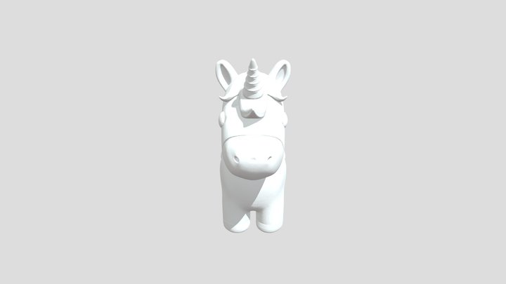 Winged Unicorn Toy 3D Model