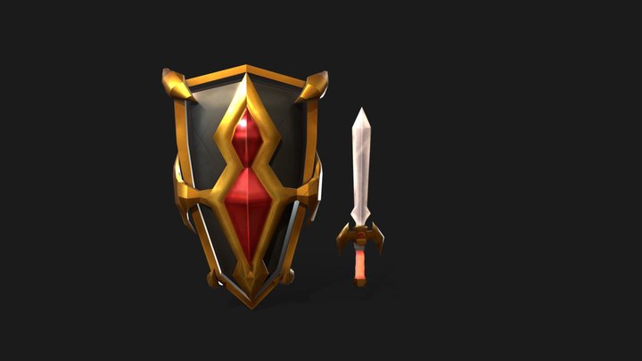 AIE Assessment - Sword and Shield 3D Model
