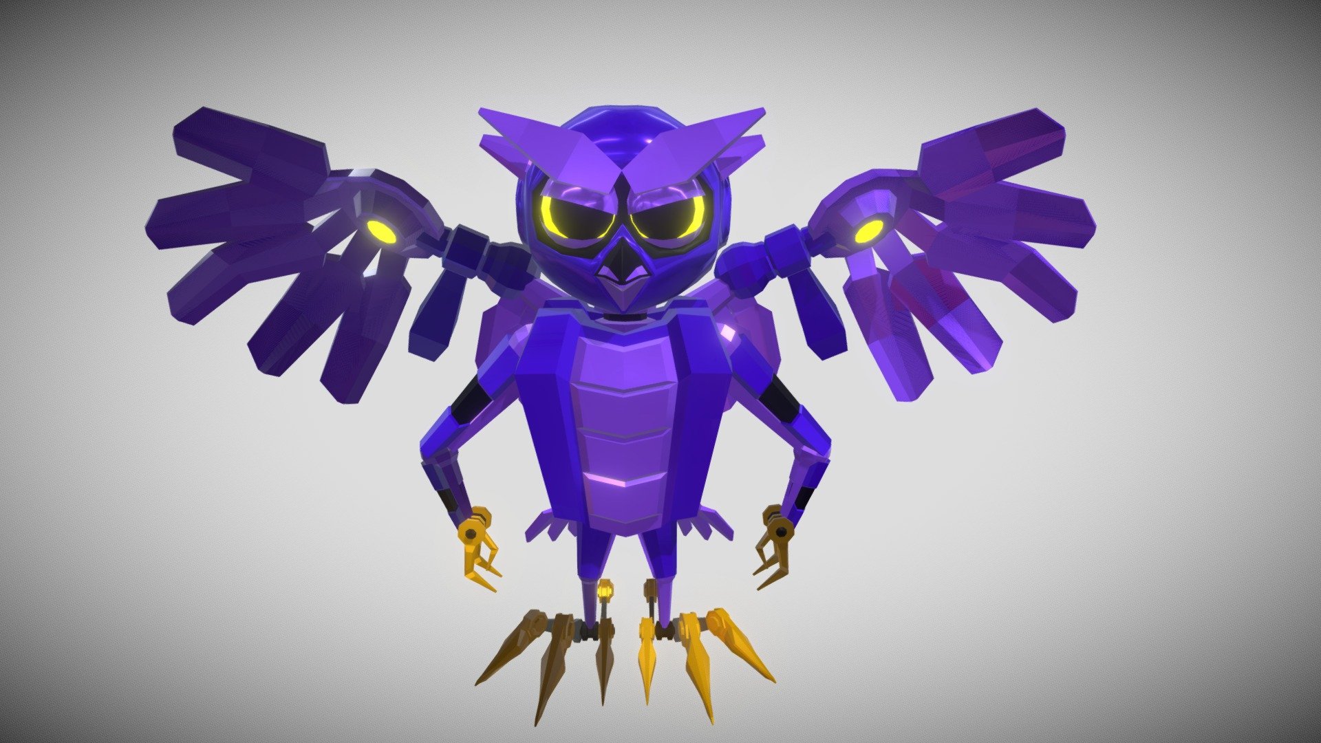 Techno Owl 01 - Buy Royalty Free 3D model by ribot02 [538ffd5 ...