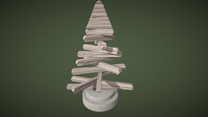 Xmas Tree Ornament Hanger 3D Model