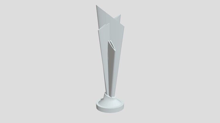 T20 World Cup Trophy 3D Model