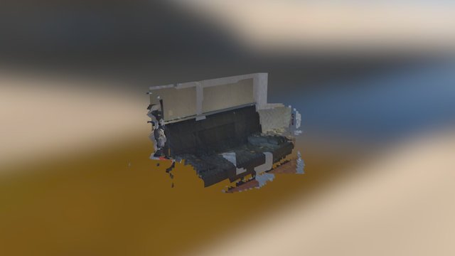Raw model of the couch in my office 3D Model