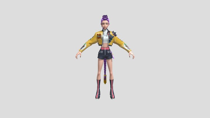 rumi  fortnite  x  huntrx 3D Model