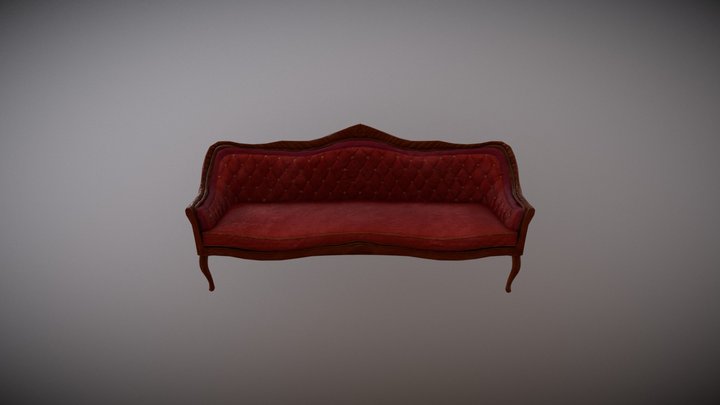 Victorian inspired sofa 3D Model