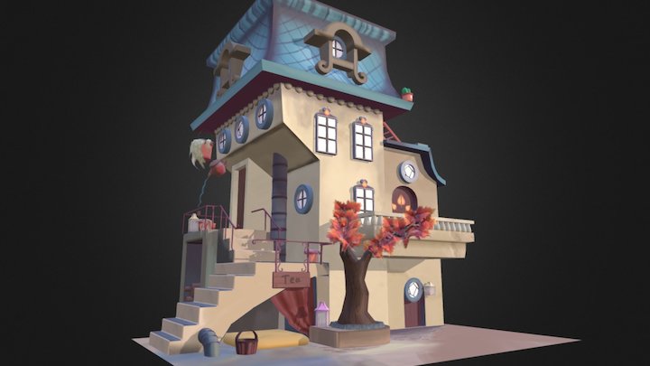 Tea shop - Polycount Prop Challenge 3D Model
