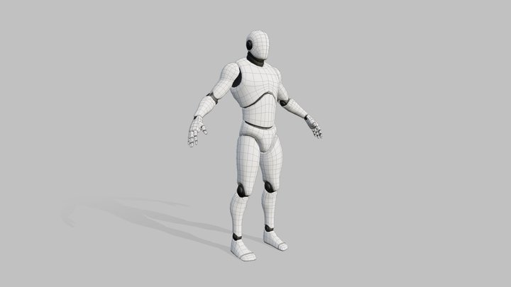 UE Mannequin (Retopology) 3D Model