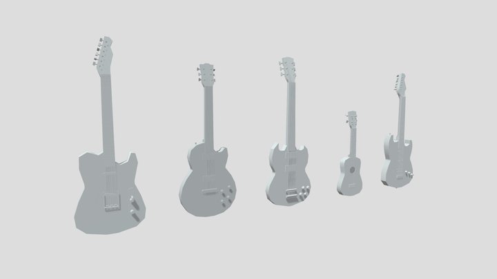 Guitars 3D Model