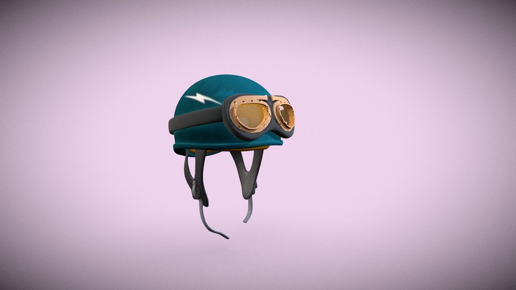 Vintage Motorcycle Helmet
