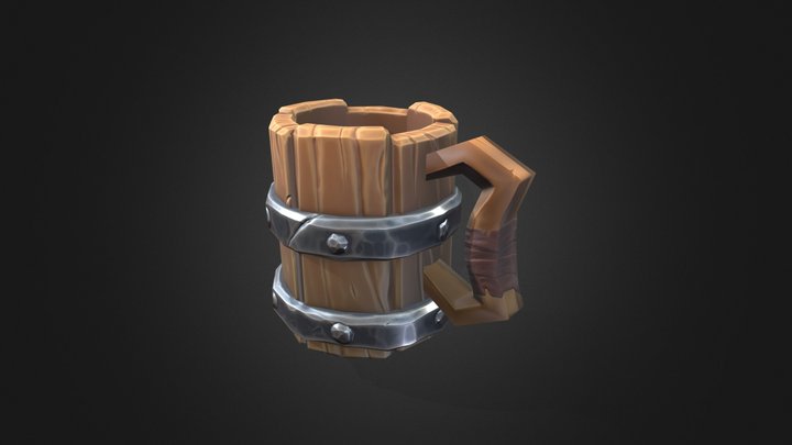 Stylized Mug 3D Model