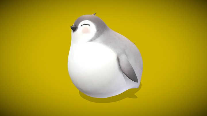 Little Cute Penguin 1 3D Model