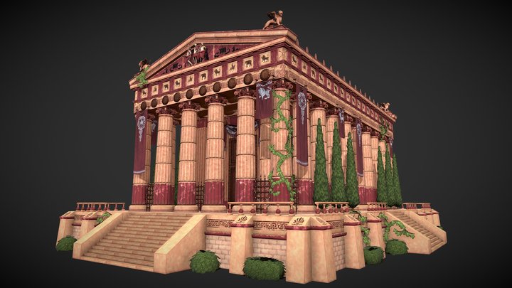 Ancient greek Temple 3D Model