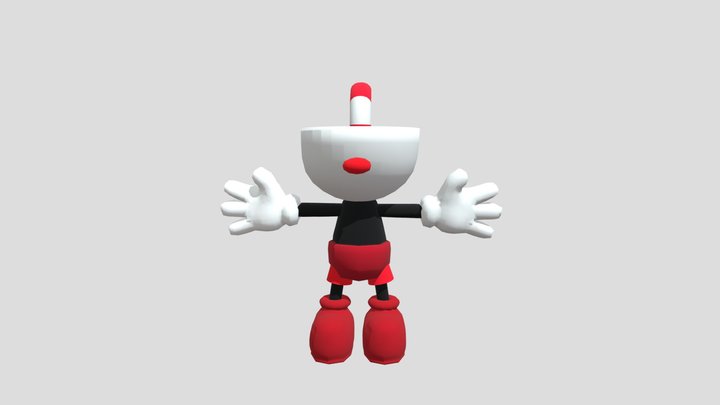 Cuphead 3D 3D Model