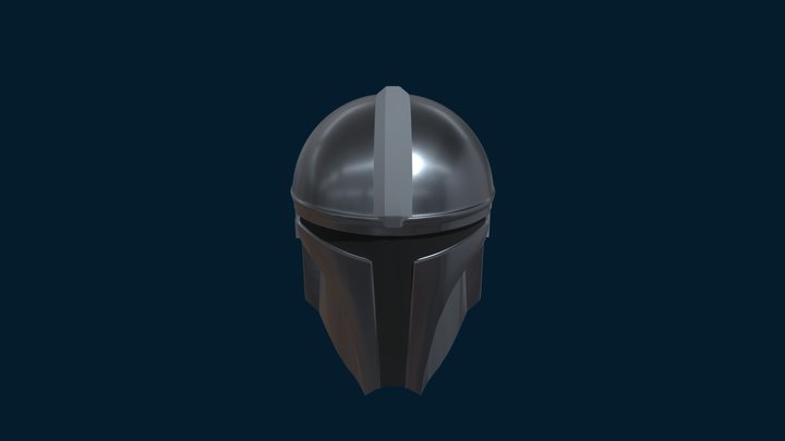 Mando Helmet 3D Model